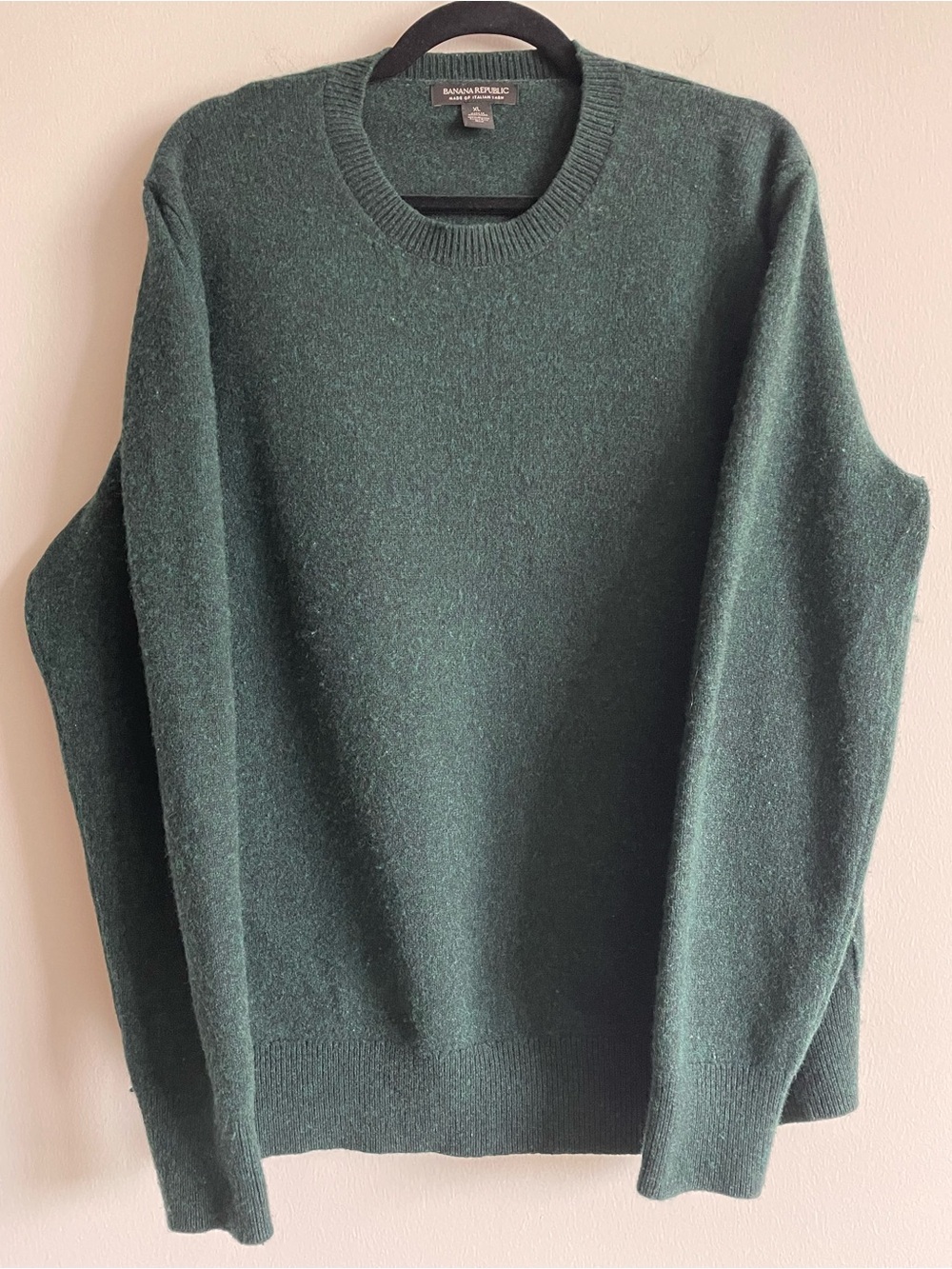 Banana Republic 100% extra fine merino wool sweater winter holiday office XL